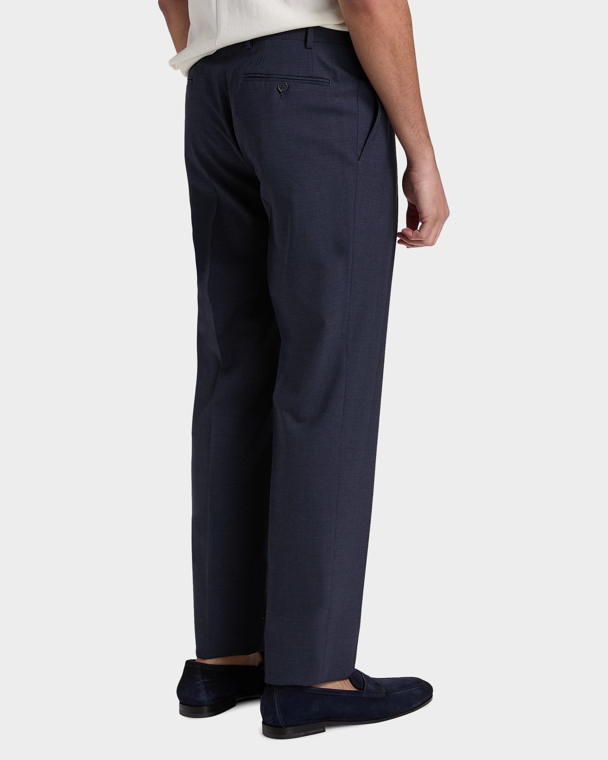 Canali Men 's Wool Stretch Straight-Leg Trousers | Thumbnail 3 Canali Men 's Wool Stretch Straight-Leg Trousers | Thumbnail 3