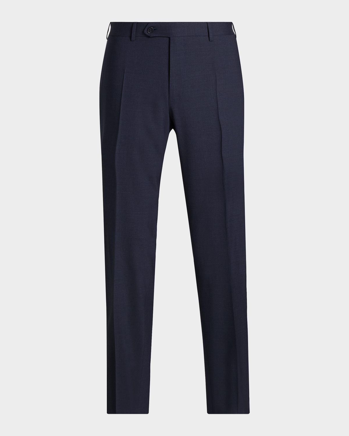 Canali Men 's Wool Stretch Straight-Leg Trousers