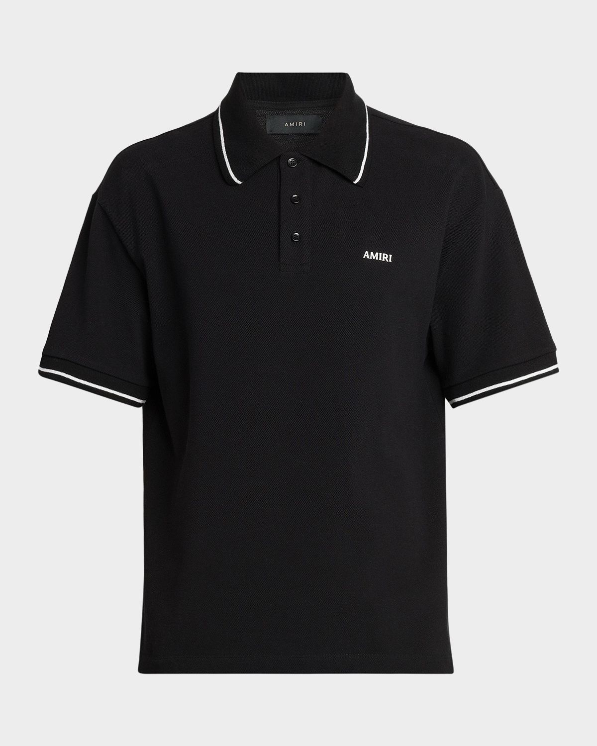 Amiri Logo Cotton Polo Shirt