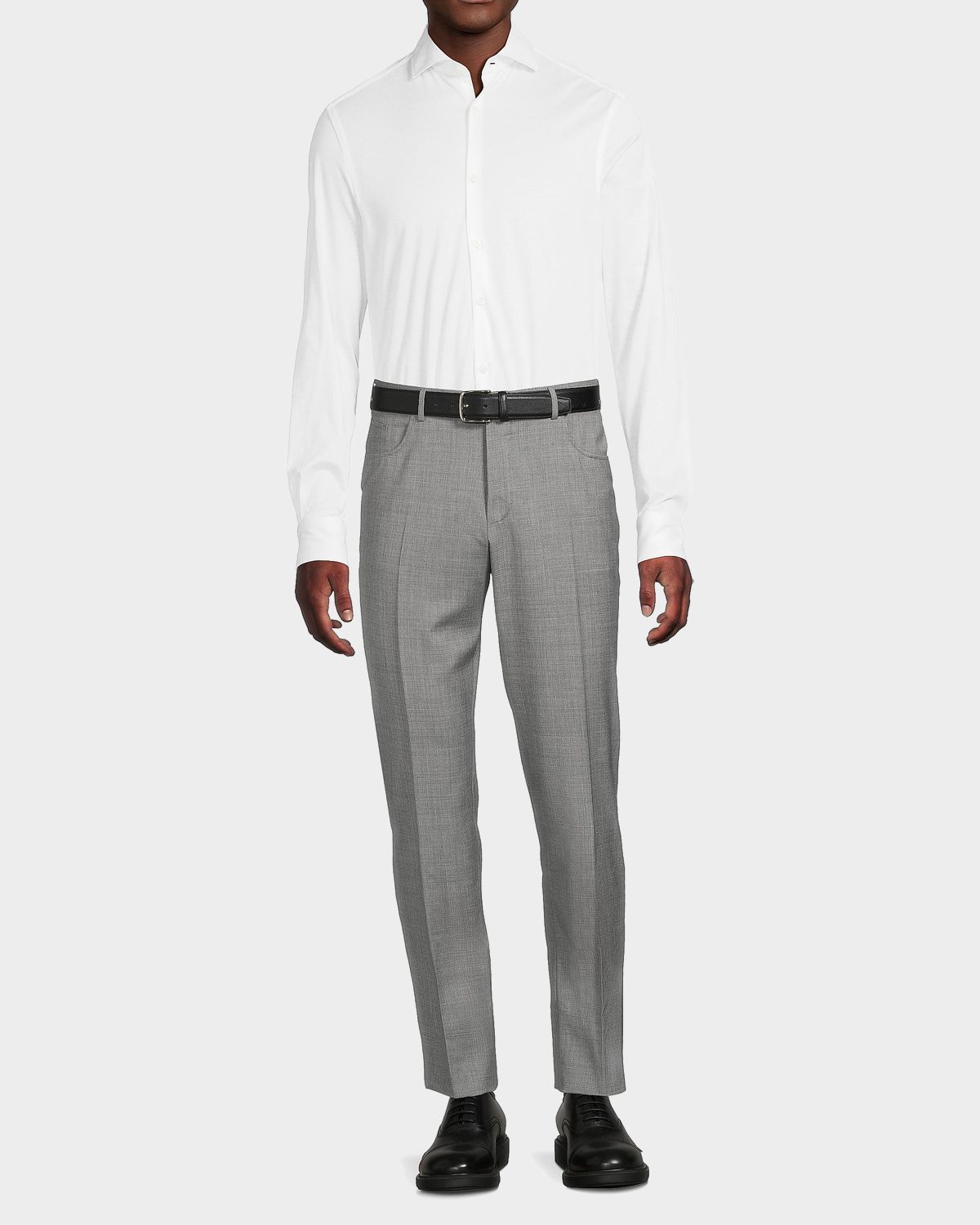 Canali Men 's Cotton Jersey Sport Shirt | Thumbnail 2 Canali Men 's Cotton Jersey Sport Shirt | Thumbnail 2
