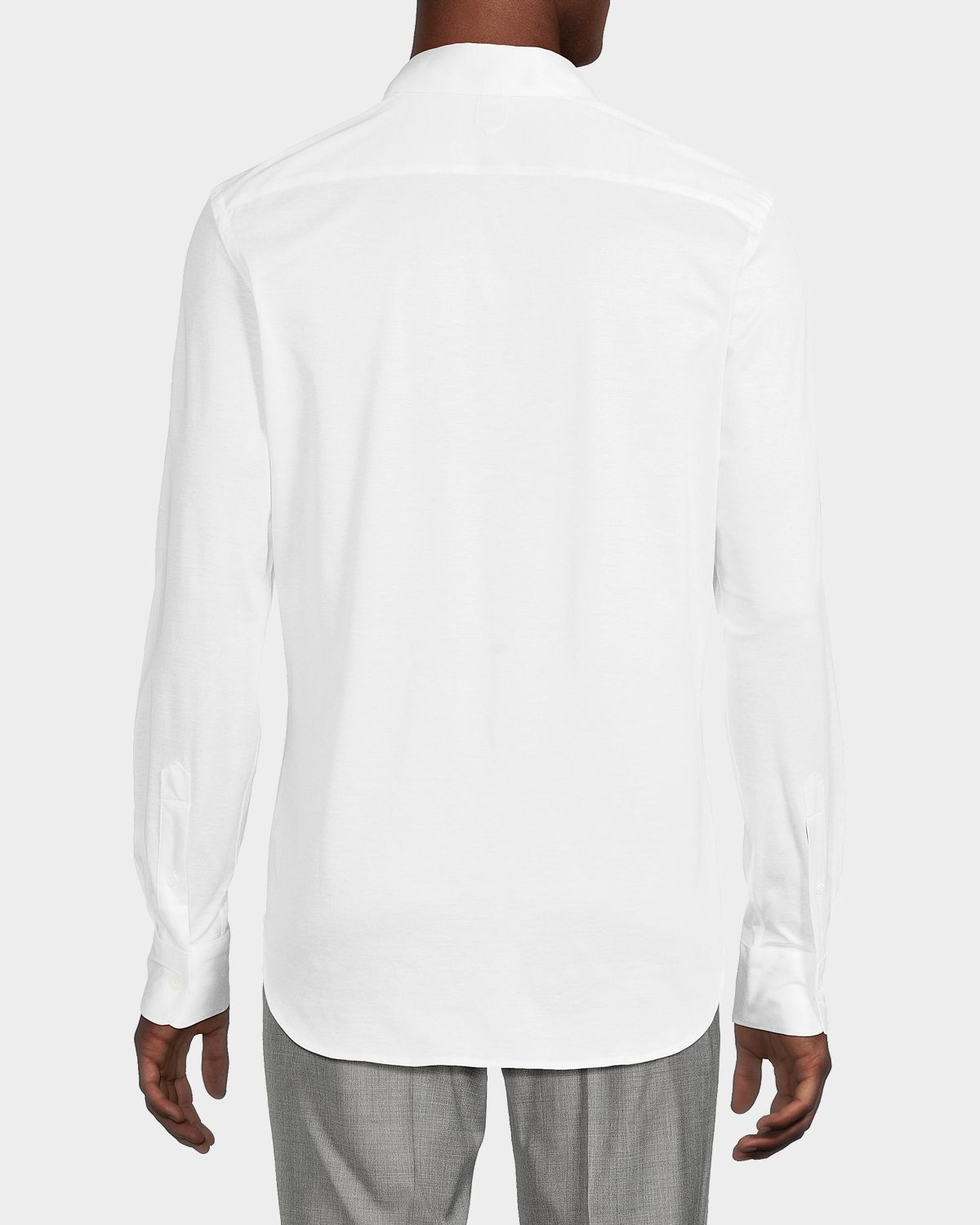 Canali Men 's Cotton Jersey Sport Shirt | Thumbnail 3 Canali Men 's Cotton Jersey Sport Shirt | Thumbnail 3