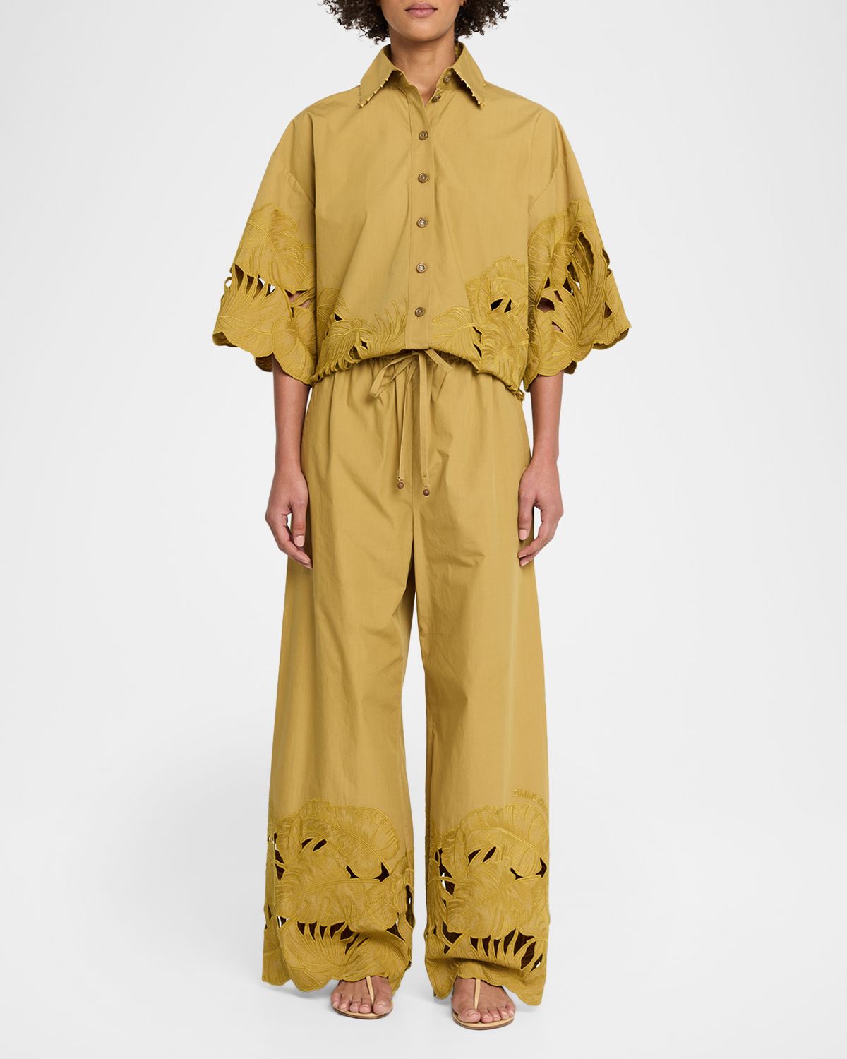Zimmermann Mahon Embroidered Cotton Shirt | Thumbnail 5