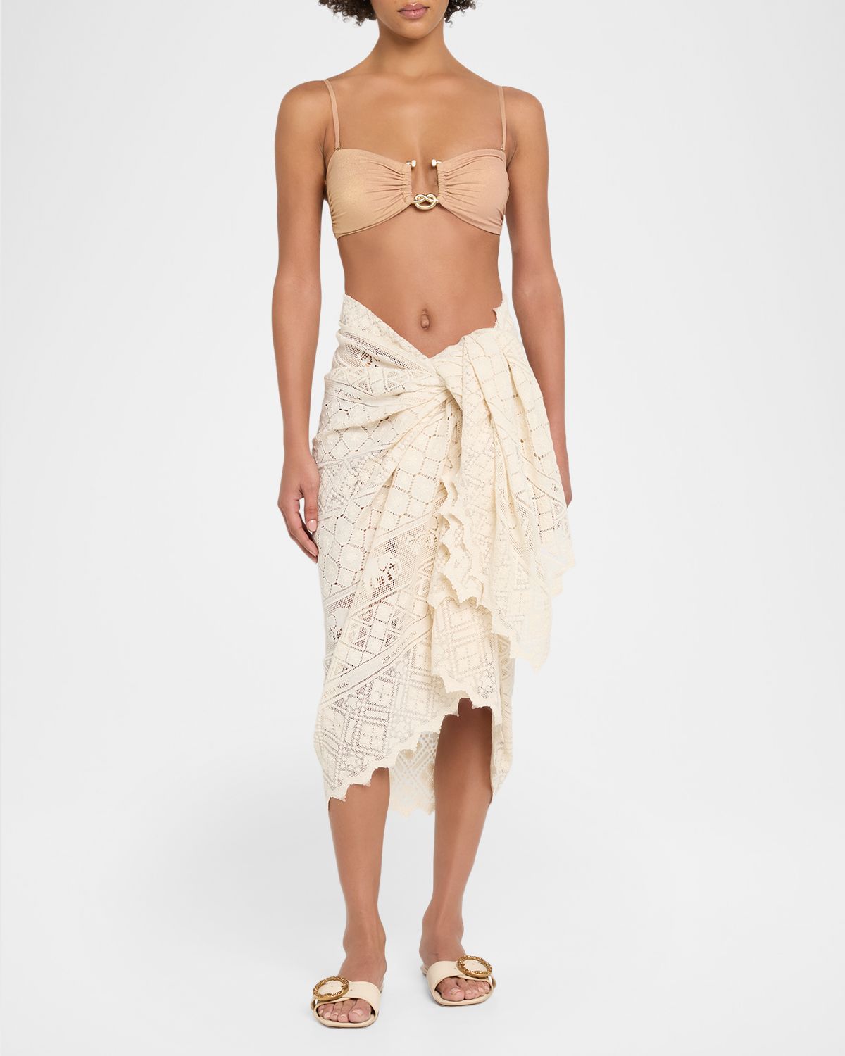 Zimmermann Woven Cotton Pareo Coverup