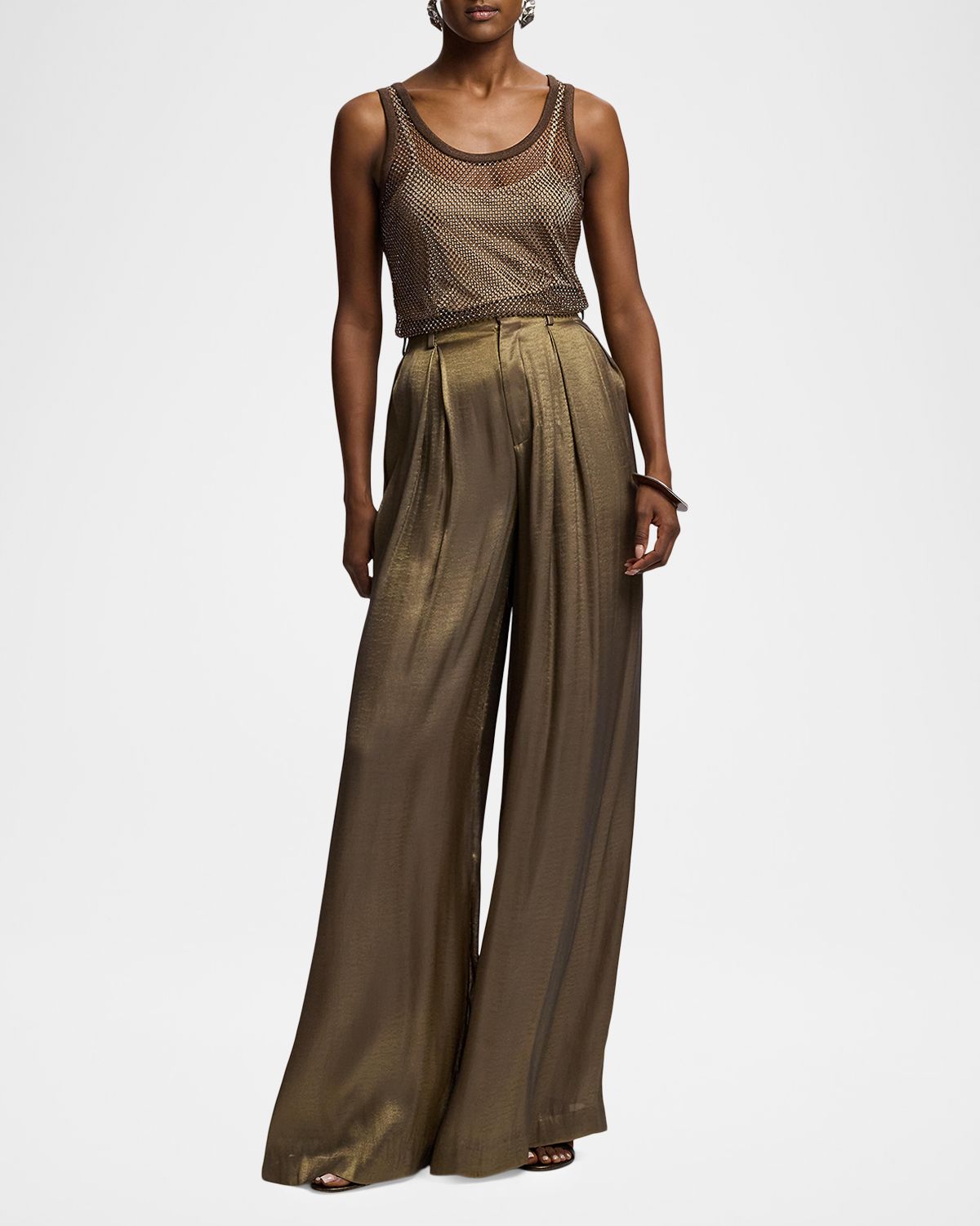 Ralph Lauren Collection Melony Embellished Mesh Tank Top | Thumbnail 6 Ralph Lauren Collection Melony Embellished Mesh Tank Top | Thumbnail 6