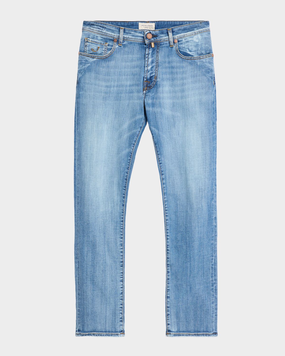 Jacob Cohen Men 's Slim Stretch Faded Light-Wash Denim Jeans
