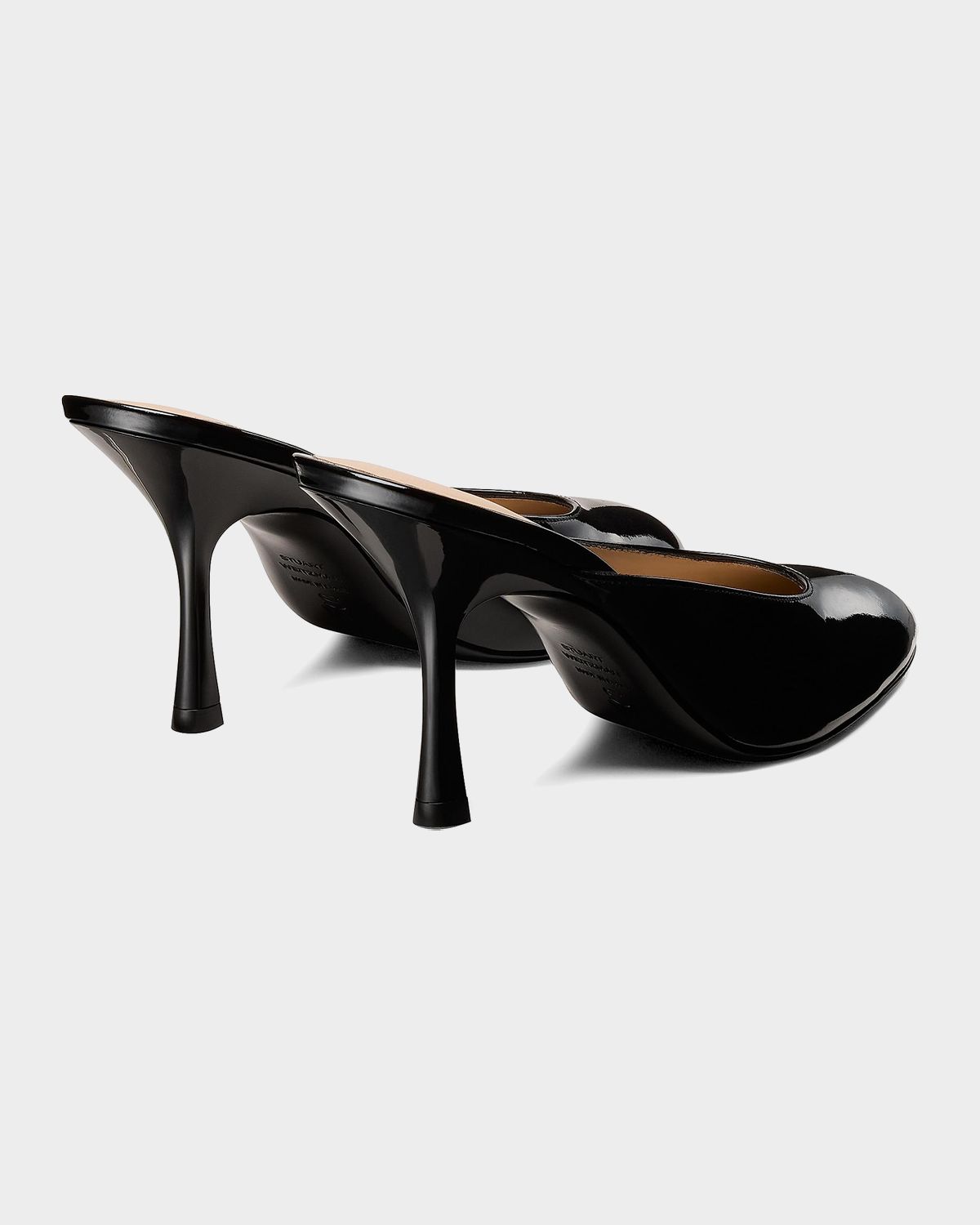 Stuart Weitzman 85mm Madison Patent Leather Mules