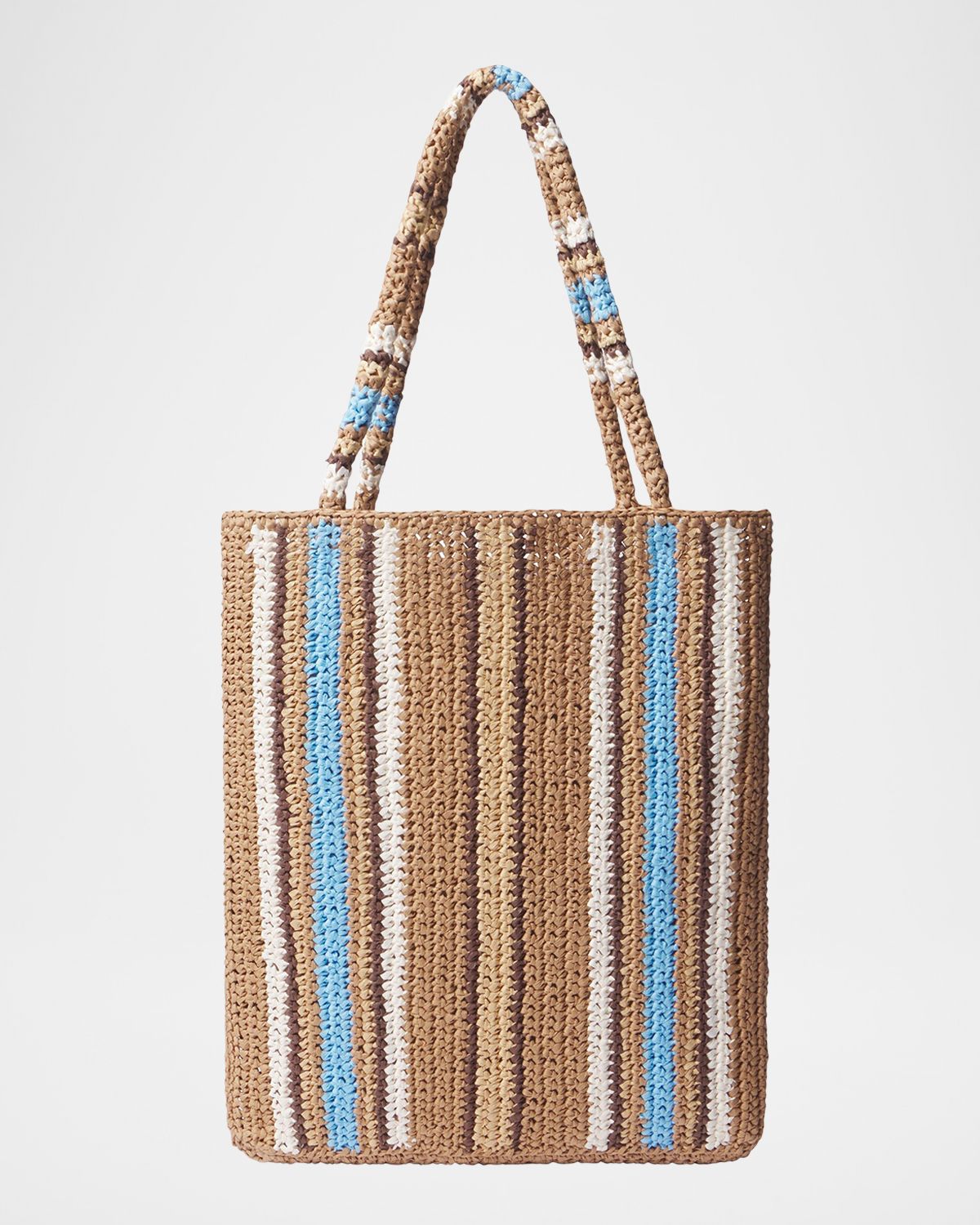 A.L.C. Daisy Striped Raffia Tote Bag | Thumbnail 4 A.L.C. Daisy Striped Raffia Tote Bag | Thumbnail 4