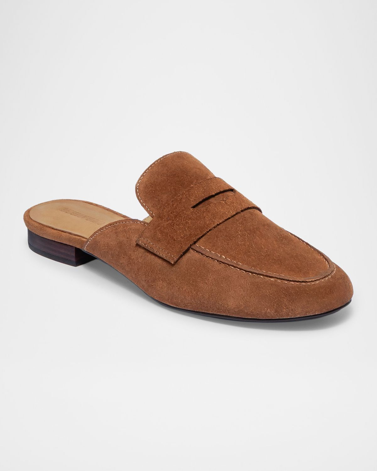 Bernardo Balda Suede Loafer Mules