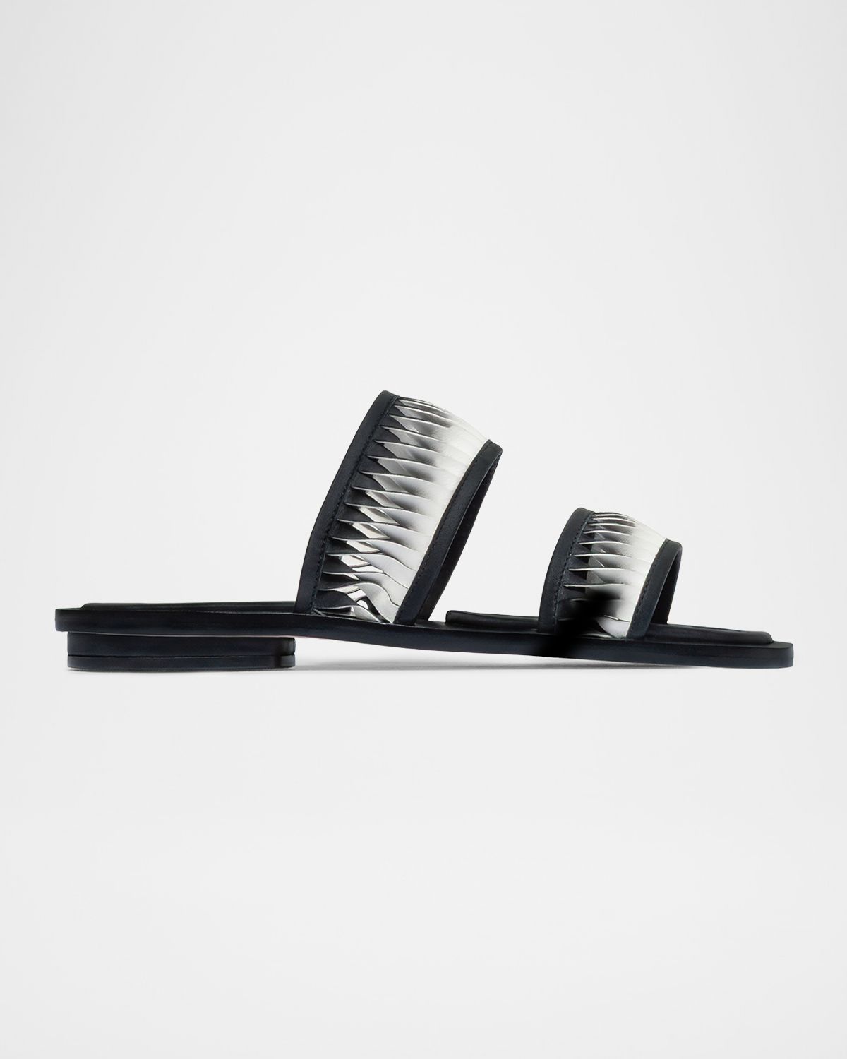 Bernardo Andorra Leather Flat Slide Sandals | Thumbnail 5