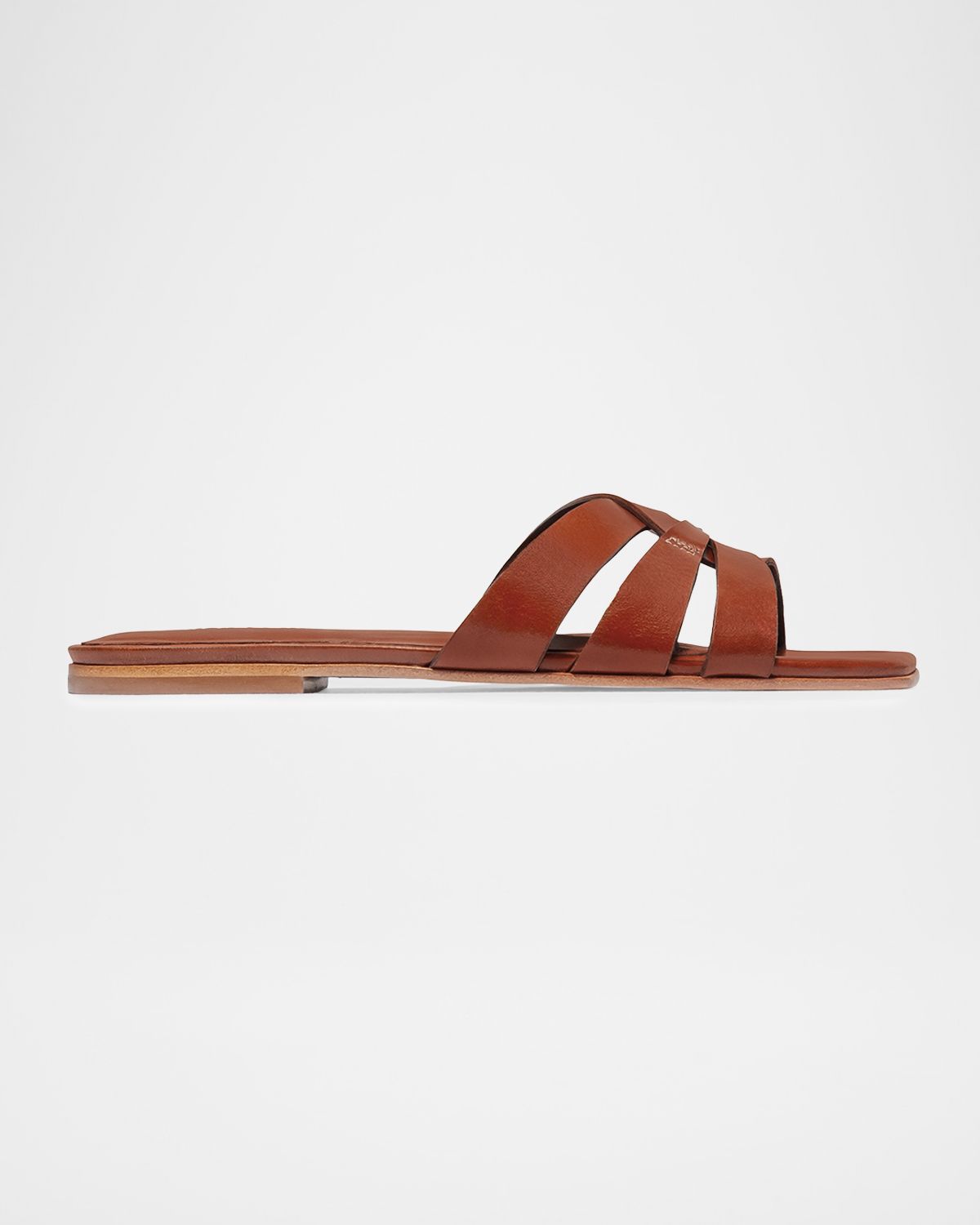 Bernardo Oxford Leather Flat Slide Sandals | Thumbnail 5 Bernardo Oxford Leather Flat Slide Sandals | Thumbnail 5