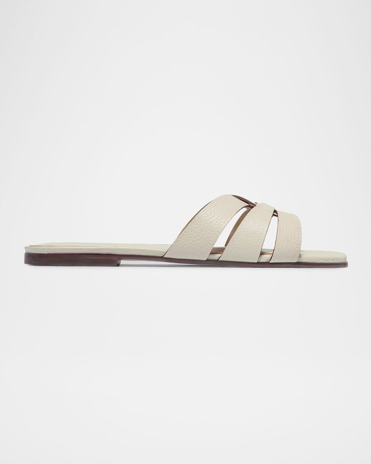 Bernardo Oxford Leather Flat Slide Sandals | Thumbnail 7 Bernardo Oxford Leather Flat Slide Sandals | Thumbnail 7