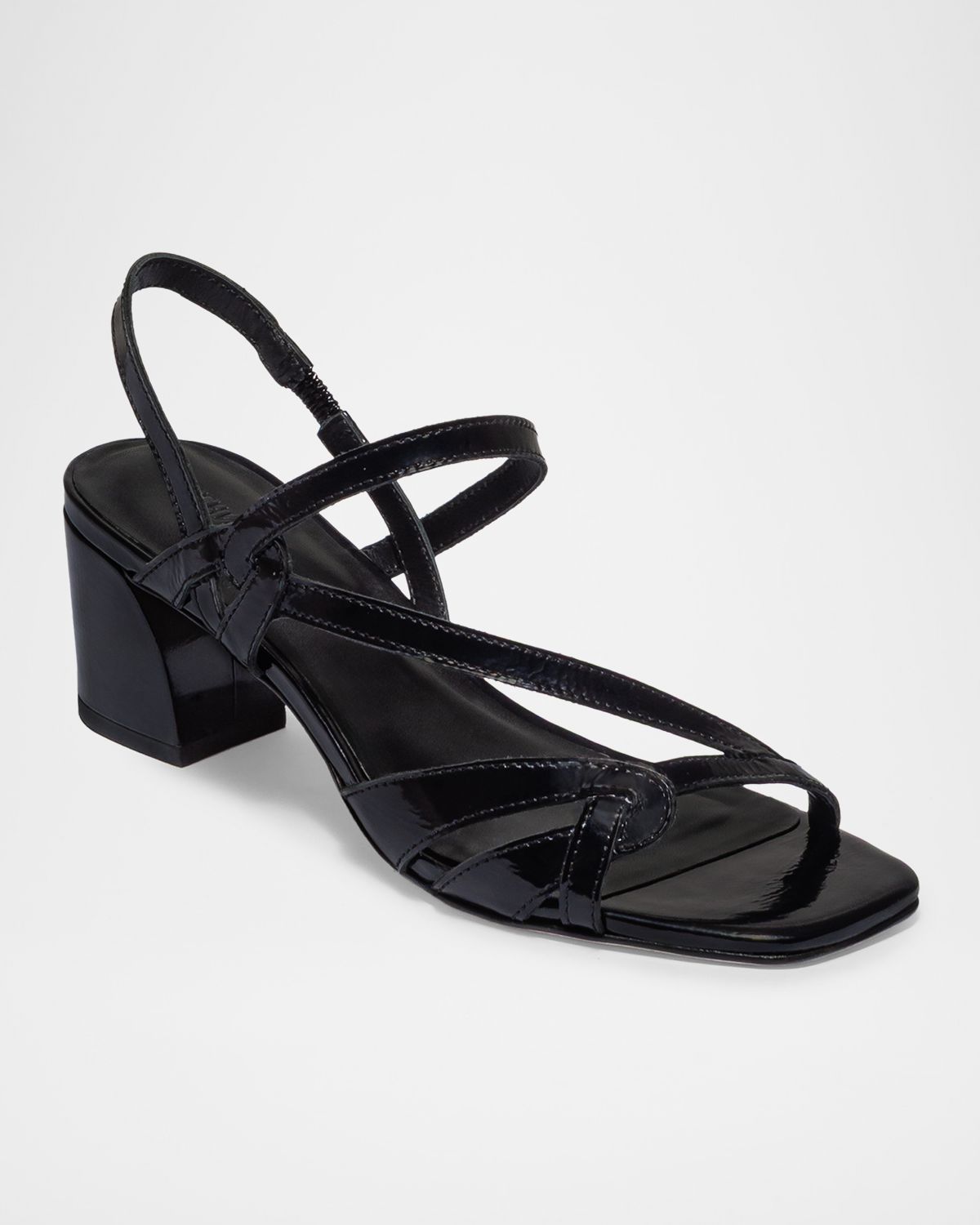 Bernardo Gyoda Leather Block-Heel Sandals