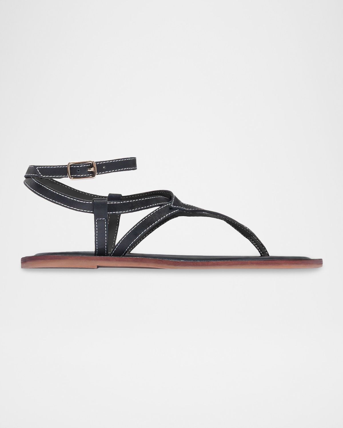 Bernardo Mallorie Leather Geometric Thong Sandals | Thumbnail 4