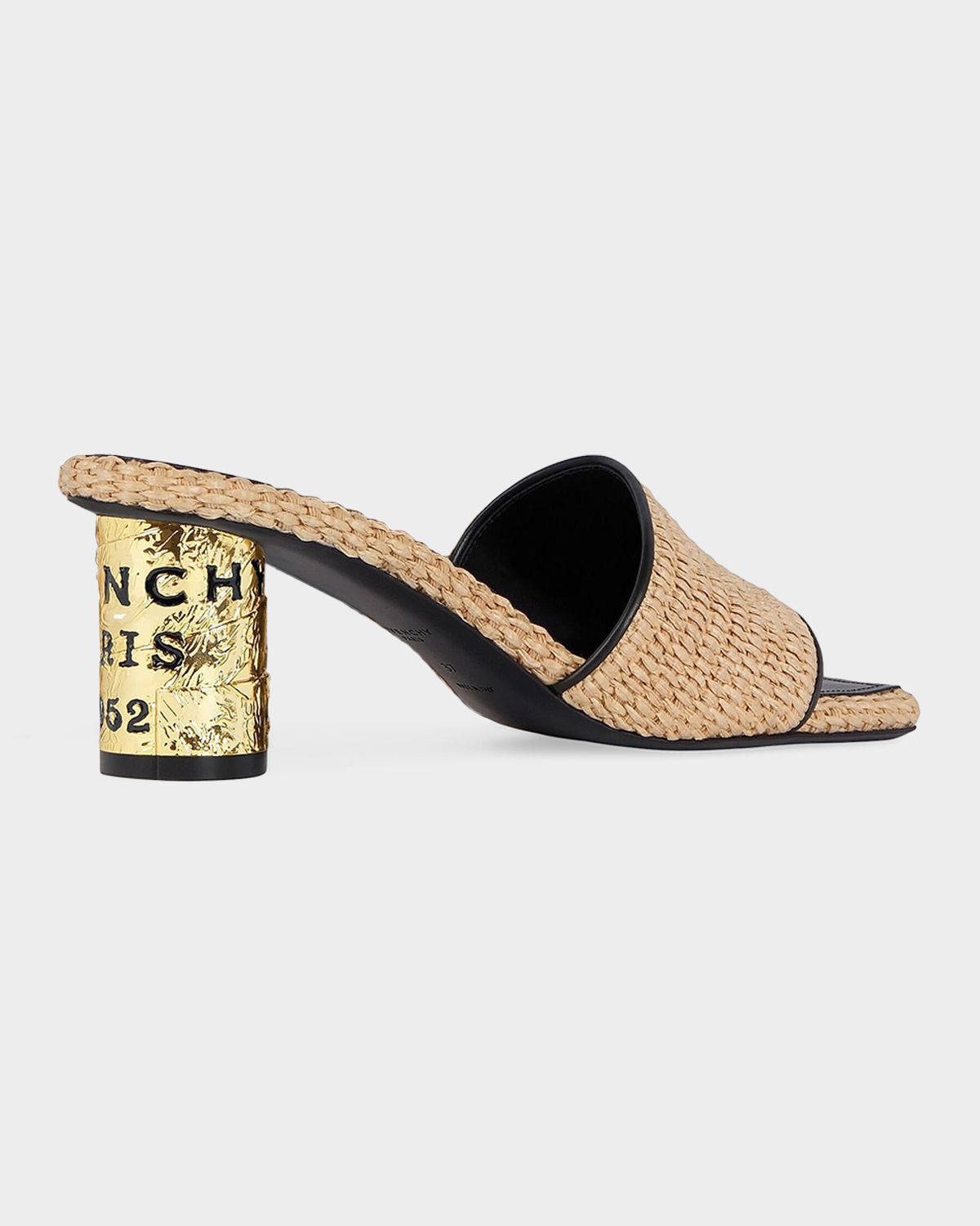Givenchy Tape 65mm Raffia-Effect Heeled Mules | Thumbnail 3 Givenchy Tape 65mm Raffia-Effect Heeled Mules | Thumbnail 3