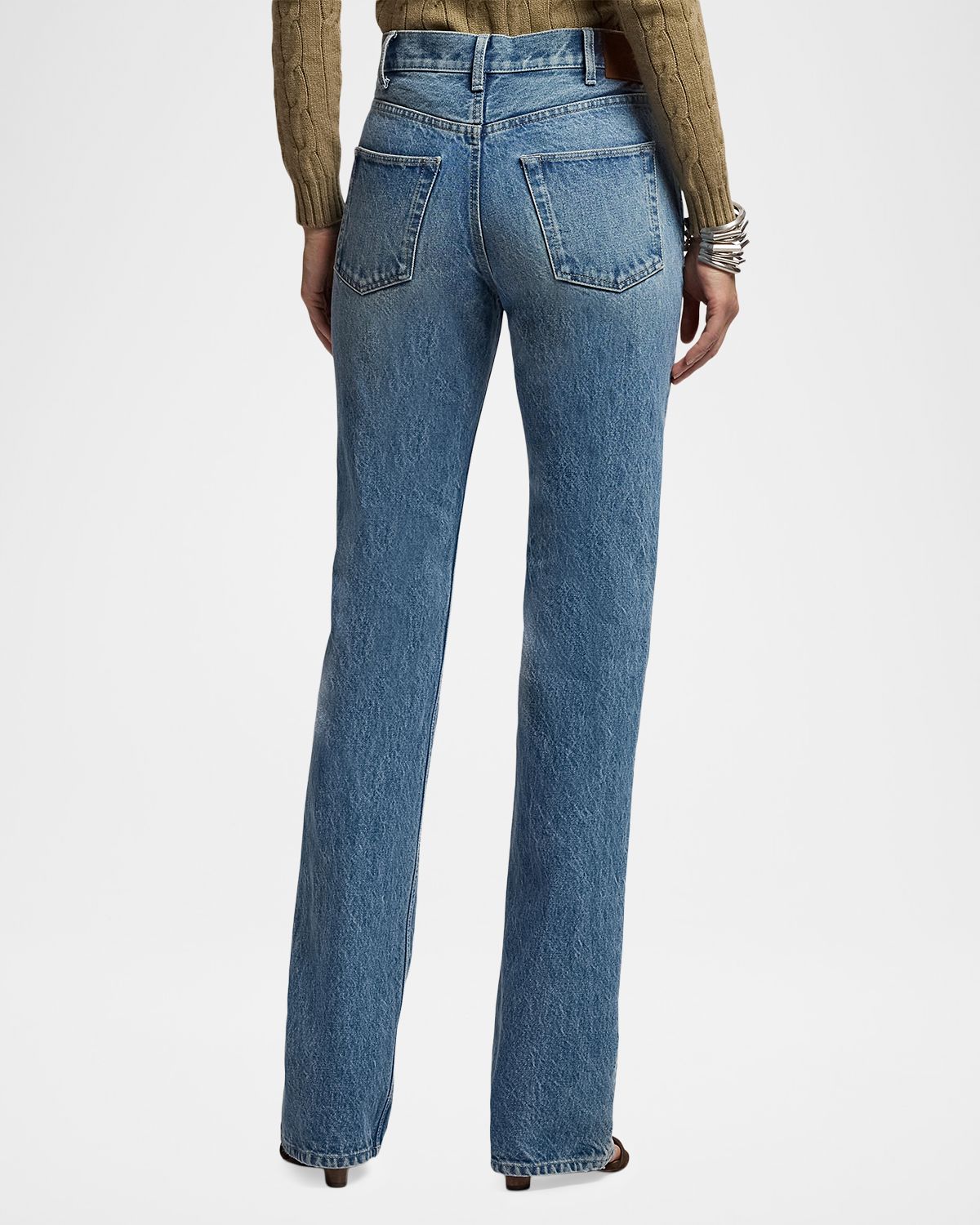 Ralph Lauren Collection High-Rise Straight Jeans | Thumbnail 3