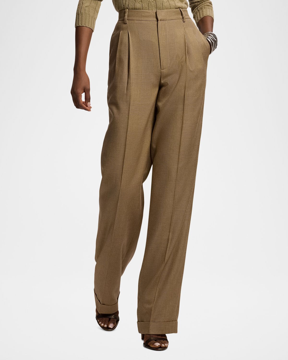 Ralph Lauren Collection Glen Plaid Silk Trousers | Thumbnail 6 Ralph Lauren Collection Glen Plaid Silk Trousers | Thumbnail 6