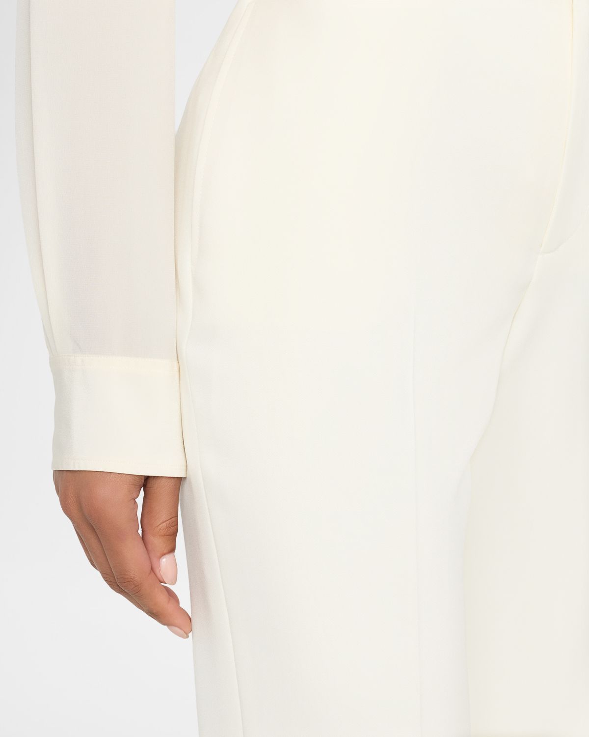 Ralph Lauren Collection Wrigley Grain de Poudre Bootcut-Leg Pants | Thumbnail 5