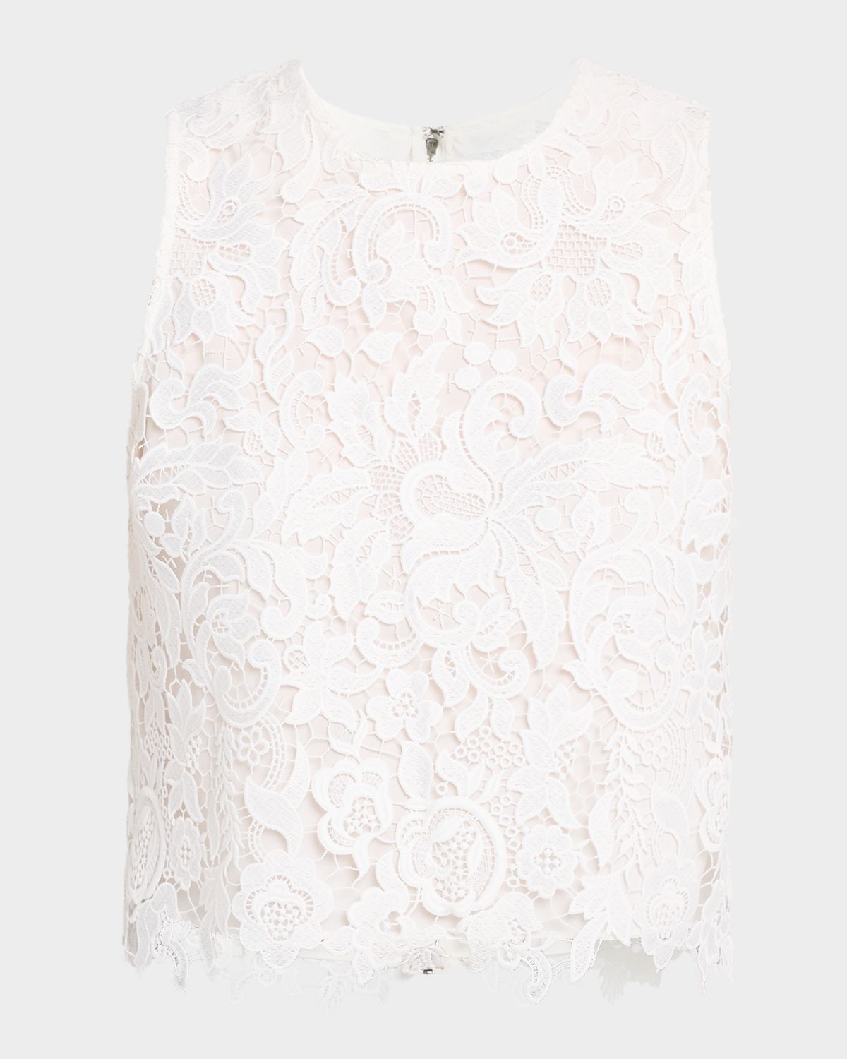 ALICE + OLIVIA Amal Lace Tank Top | Thumbnail 6