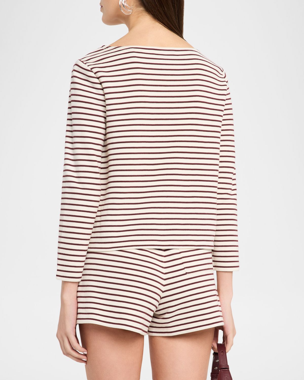 Veronica Beard Hovey Striped Knit Top | Thumbnail 3