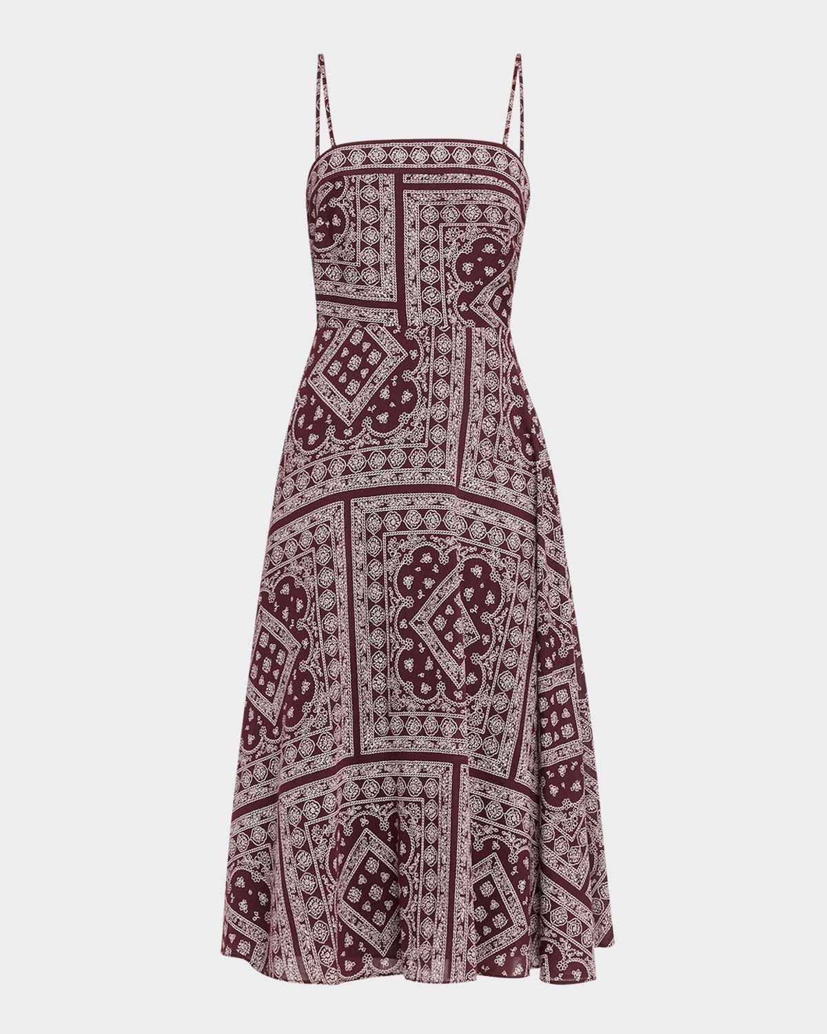 Veronica Beard Kitt Bandana-Print Midi Dress | Thumbnail 6