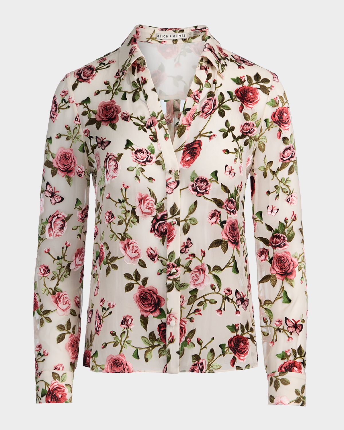 ALICE + OLIVIA Eloise Button-Front Blouse | Thumbnail 7 ALICE + OLIVIA Eloise Button-Front Blouse | Thumbnail 7