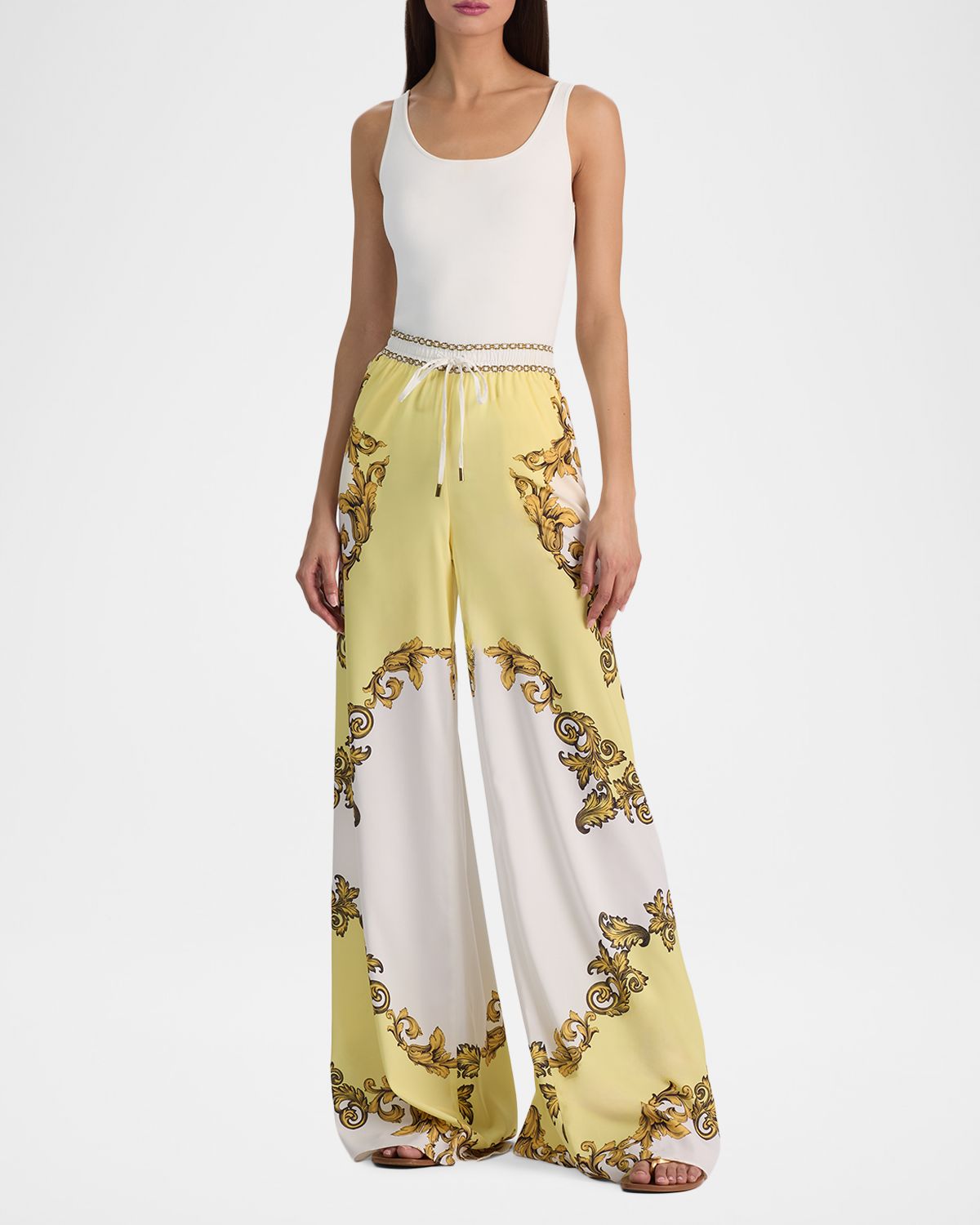 ALICE + OLIVIA Golden Coast Ojai Wide-Leg Pants