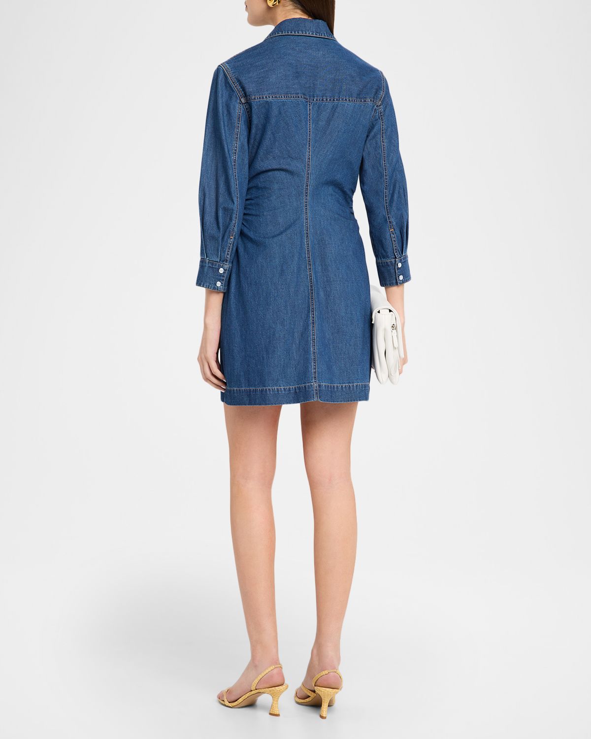 Veronica Beard Maura Denim Mini Dress | Thumbnail 3 Veronica Beard Maura Denim Mini Dress | Thumbnail 3