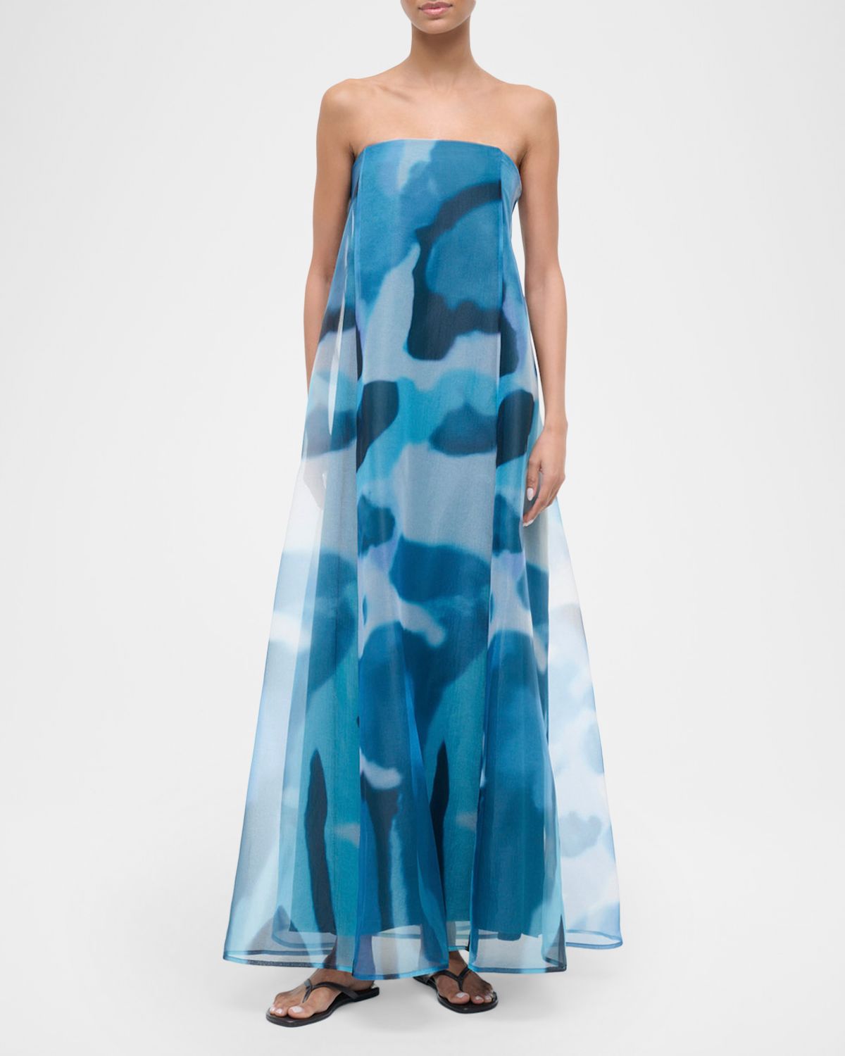 STAUD Allyson Strapless Maxi Dress
