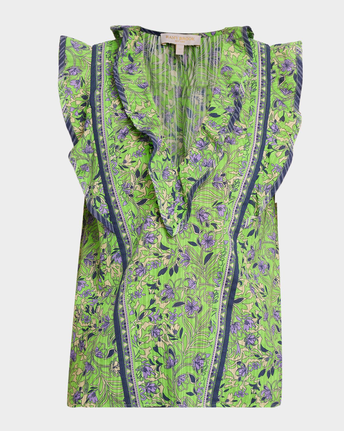 Ramy Brook Samson Printed Cotton Top