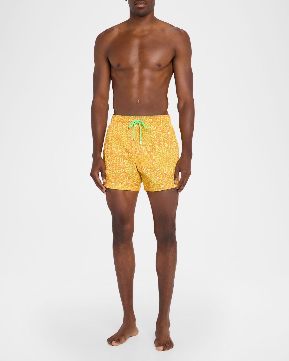 Vilebrequin Men 's Mosaic Urchin Stretch Nylon Swim Trunks