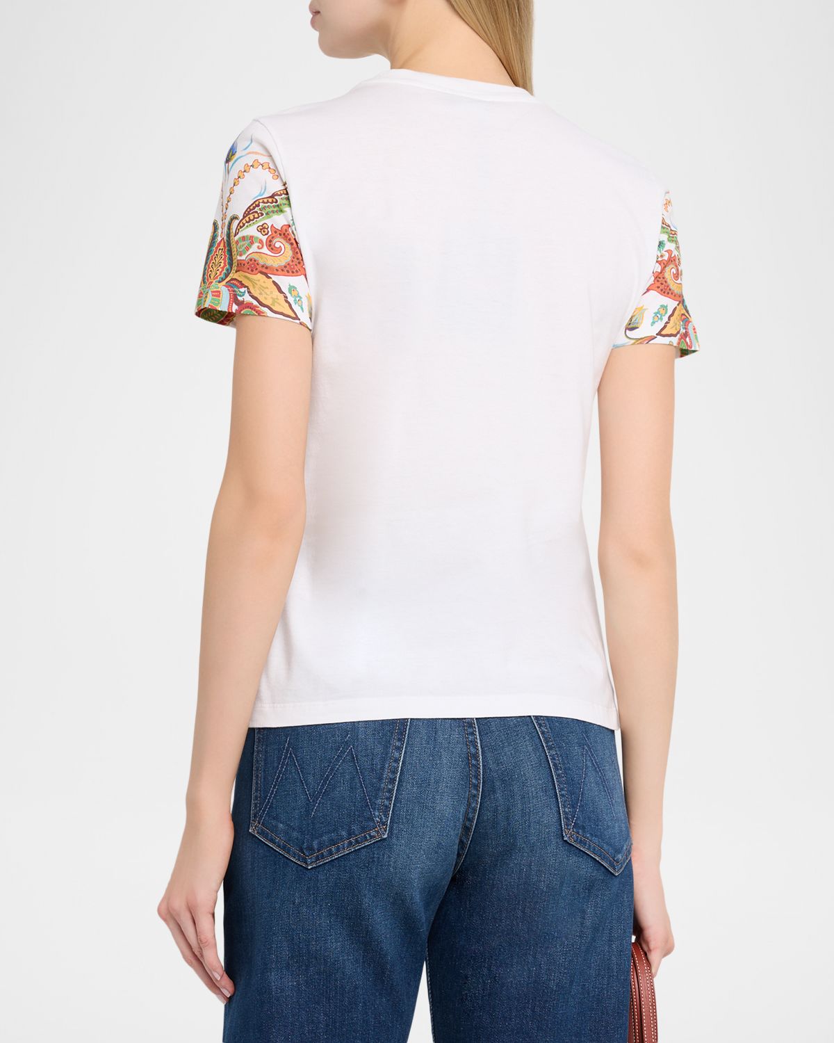 Etro Paisley-Print Cotton Short-Sleeve T-Shirt | Thumbnail 3