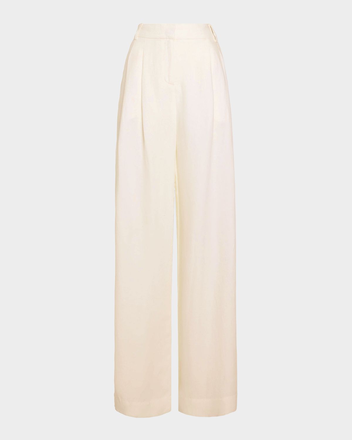 Ramy Brook Oscar Pleated Linen Pants