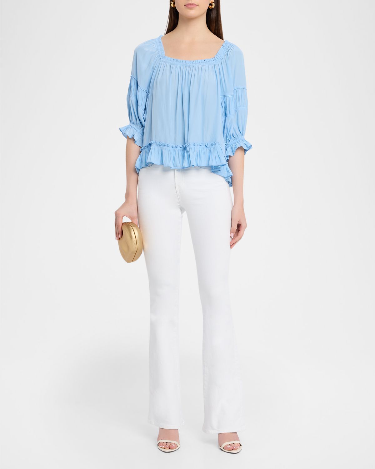Ramy Brook Natasha Ruffled Blouse