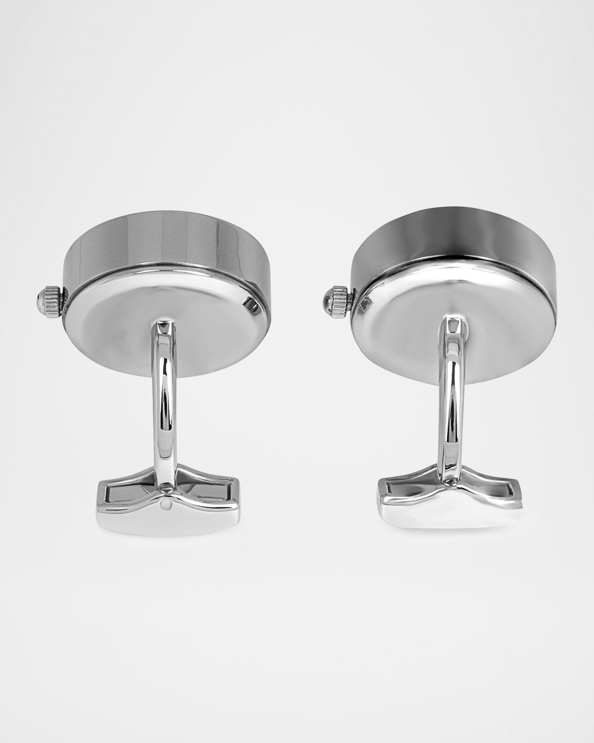 Tateossian Men 's Stainless Steel Guilloche Mother of Pearl Watch Cufflinks