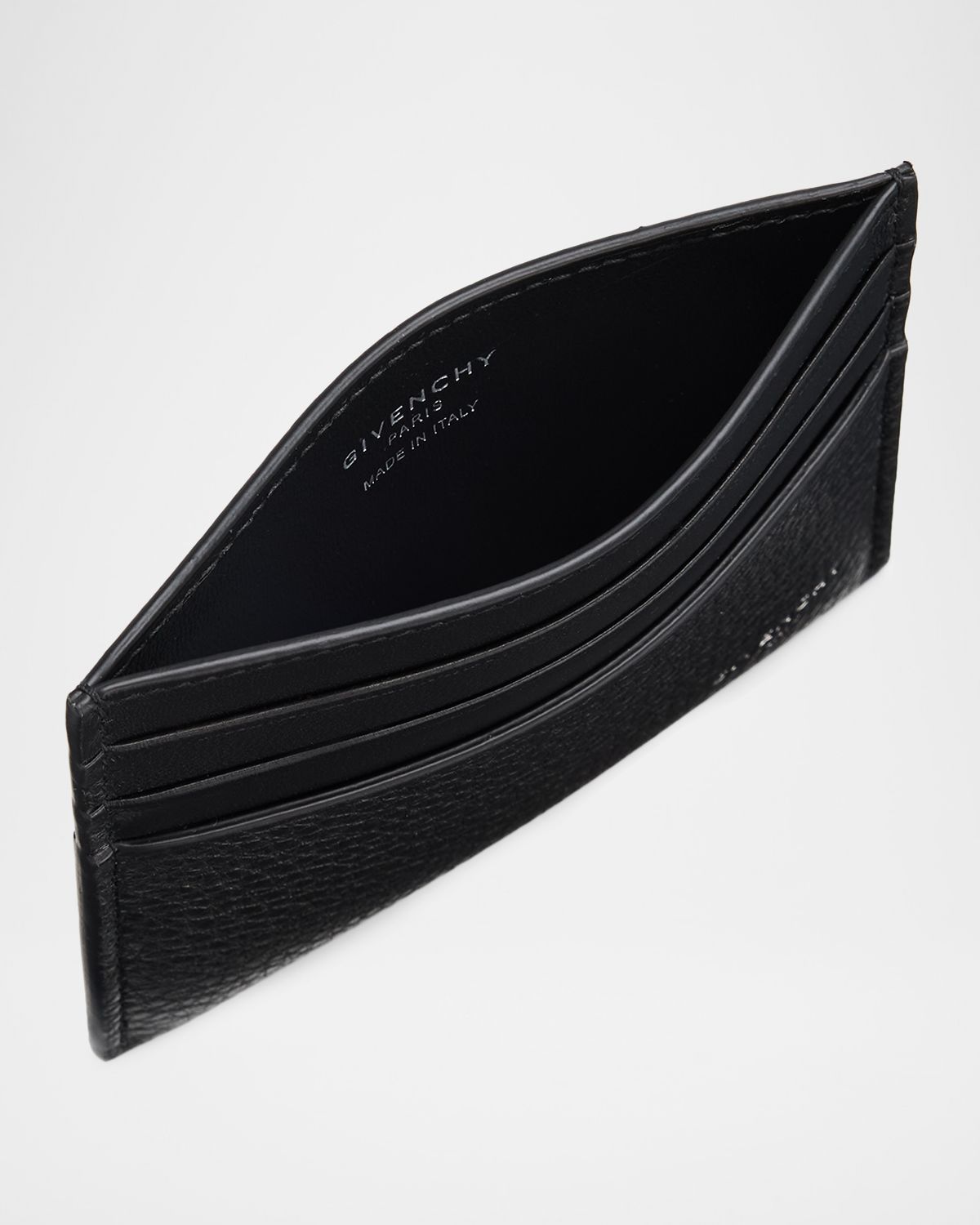 Givenchy Men 's Leather Foiled-Logo Card Holder | Thumbnail 3 Givenchy Men 's Leather Foiled-Logo Card Holder | Thumbnail 3