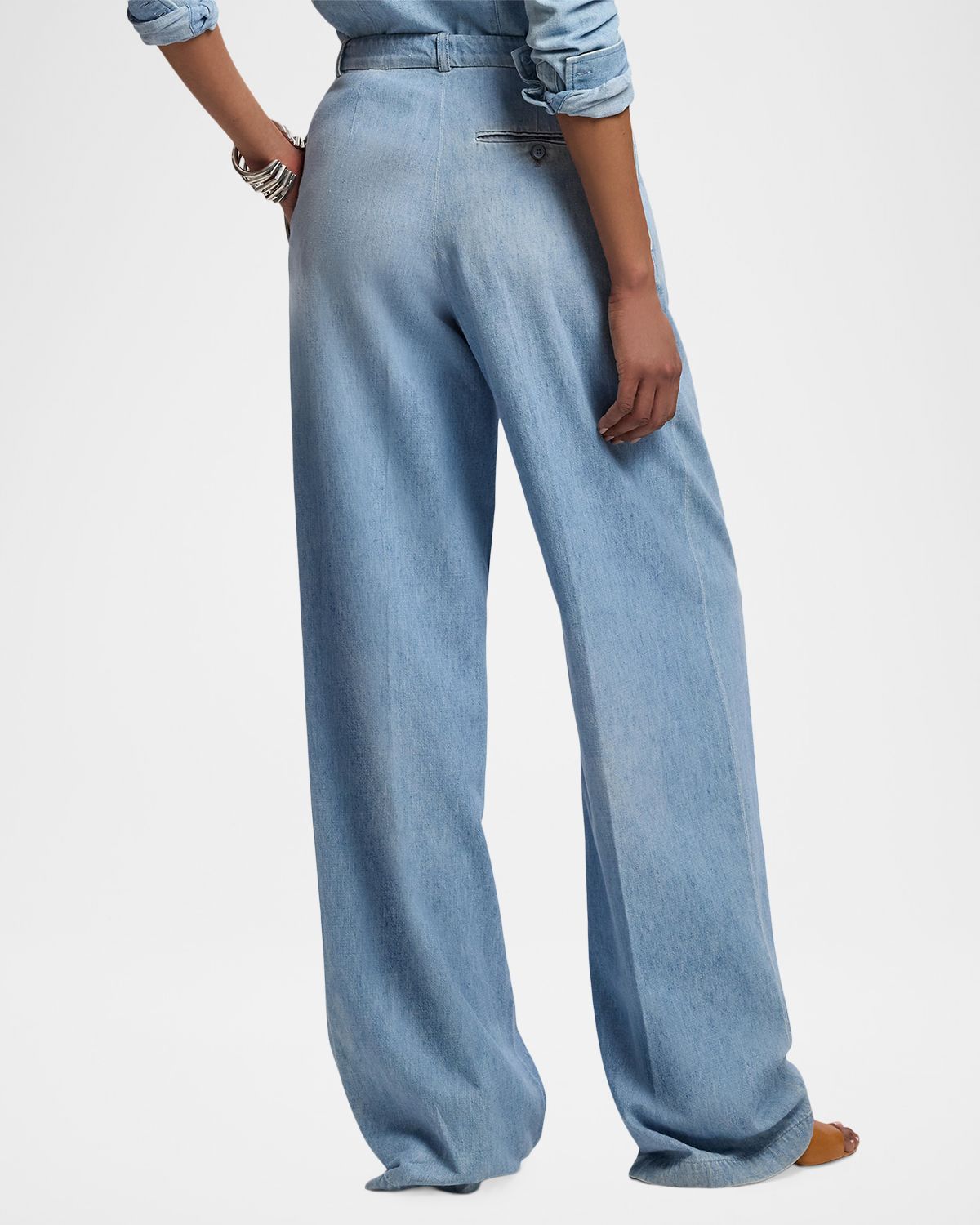 Ralph Lauren Collection Livie Cotton Denim Pants | Thumbnail 3