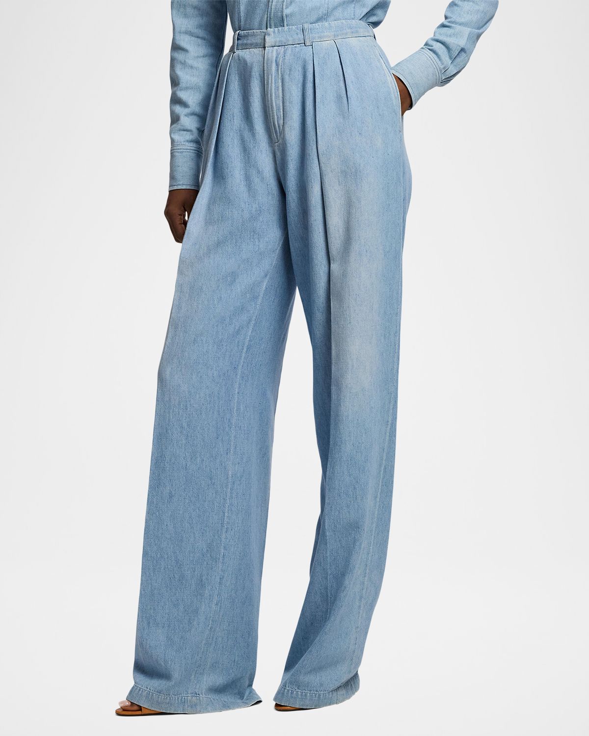 Ralph Lauren Collection Livie Cotton Denim Pants | Thumbnail 6