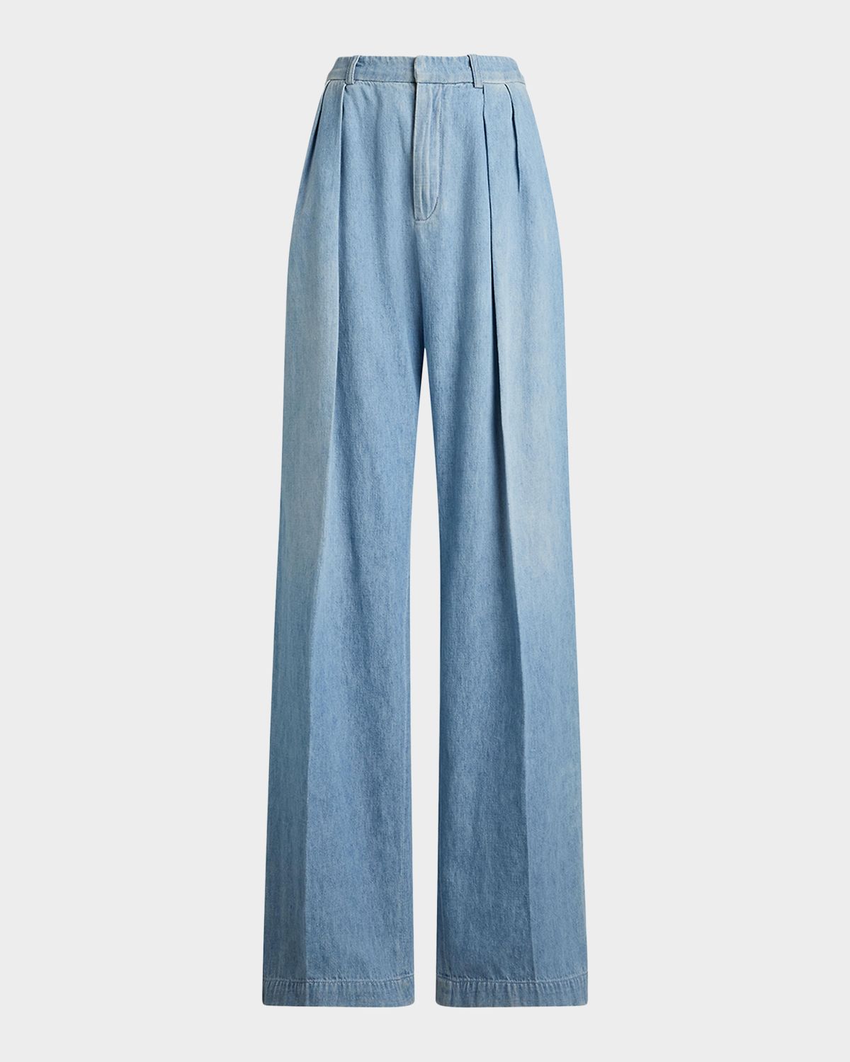 Ralph Lauren Collection Cotton Denim Relaxed Trousers