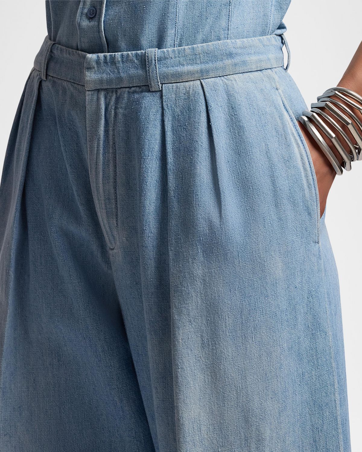 Ralph Lauren Collection Livie Cotton Denim Pants | Thumbnail 5