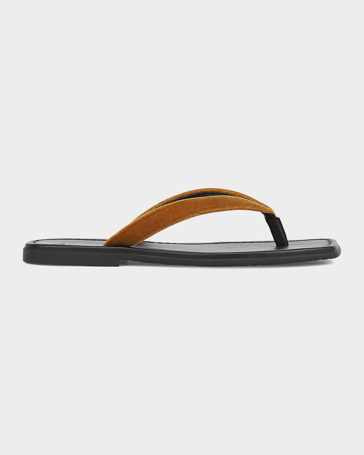 Veronica Beard Clea Velvet Thong Sandals