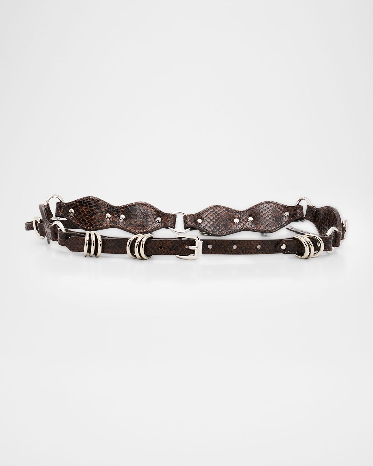 Etoile Isabel Marant Bolton Metal-Embellished Leather Belt