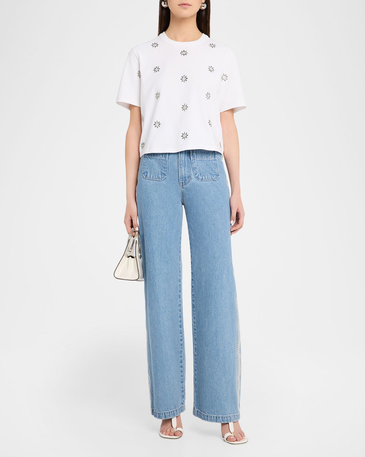 Veronica Beard Embellished Crewneck T-Shirt