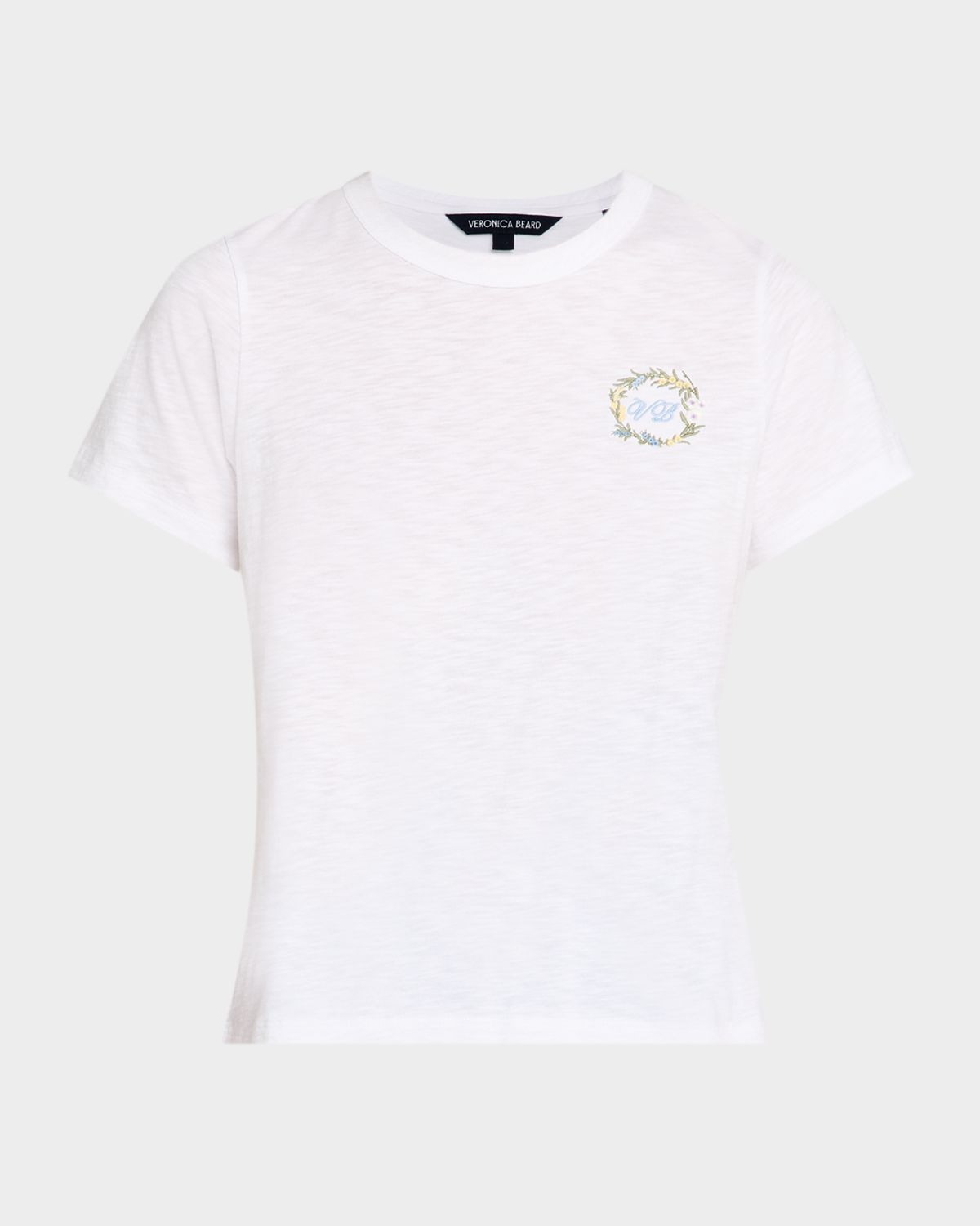 Veronica Beard Carl Embroidered Crewneck T-Shirt