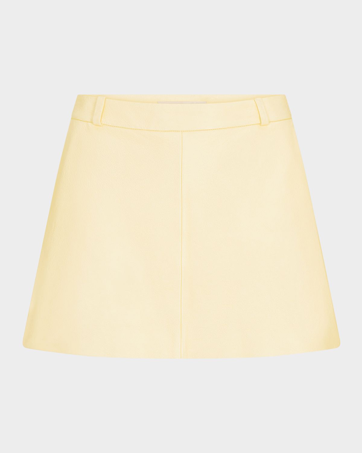 FRAME The Leather Mini Skirt