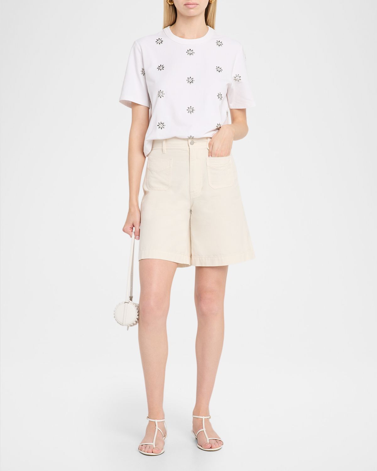 Veronica Beard Carter Front-Pocket Bermuda Shorts | Thumbnail 5 Veronica Beard Carter Front-Pocket Bermuda Shorts | Thumbnail 5