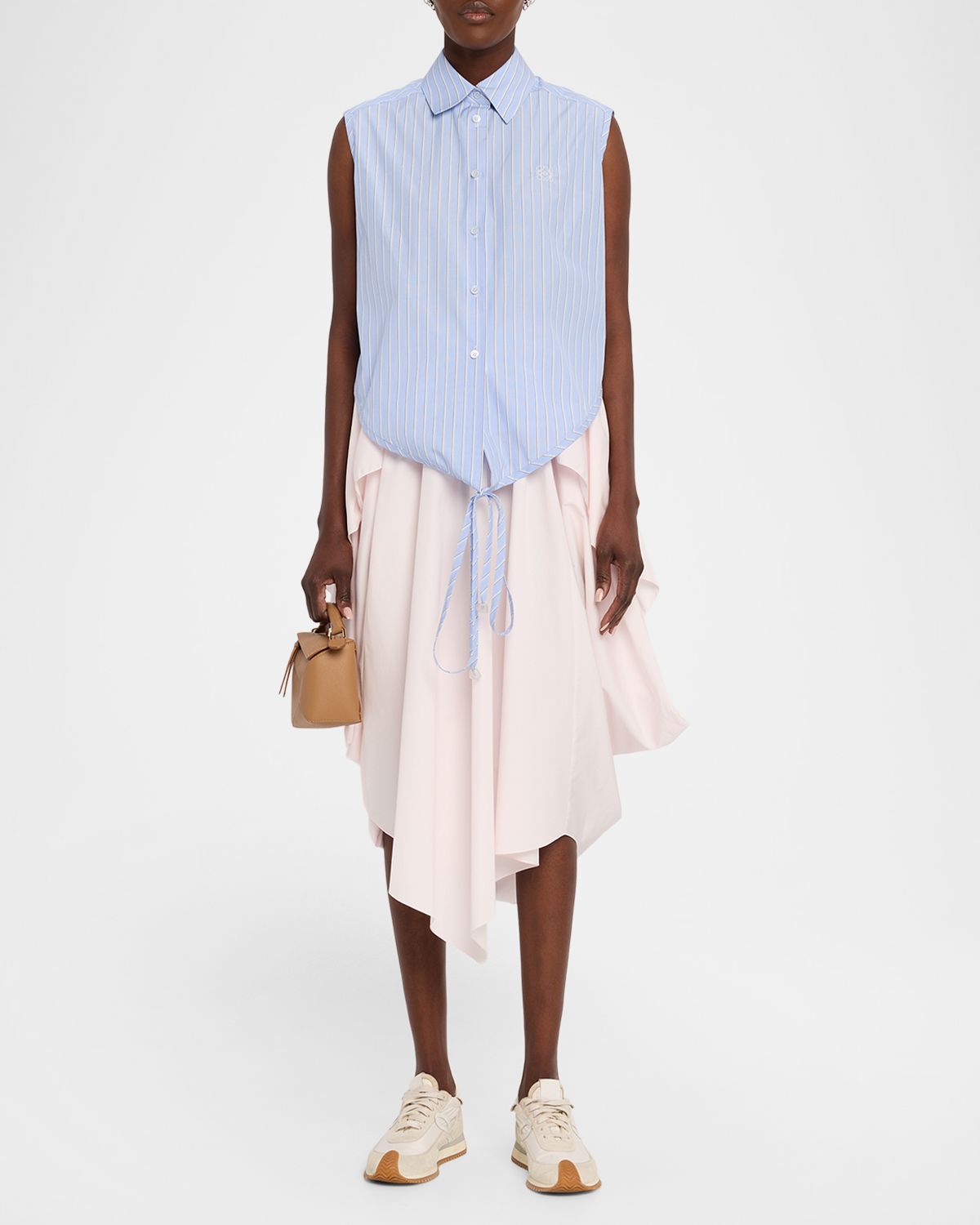 Loewe x Paula's Ibiza Striped Cotton-Blend Sleeveless Top