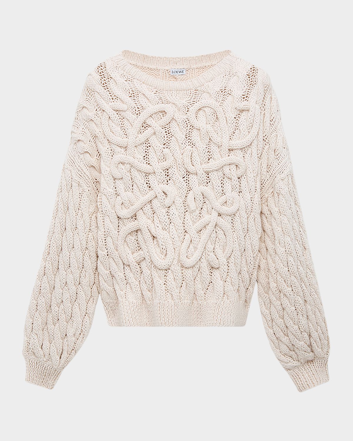 Loewe x Paula 's Ibiza Anagram Cable-Knit Sweater | Thumbnail 6 Loewe x Paula 's Ibiza Anagram Cable-Knit Sweater | Thumbnail 6