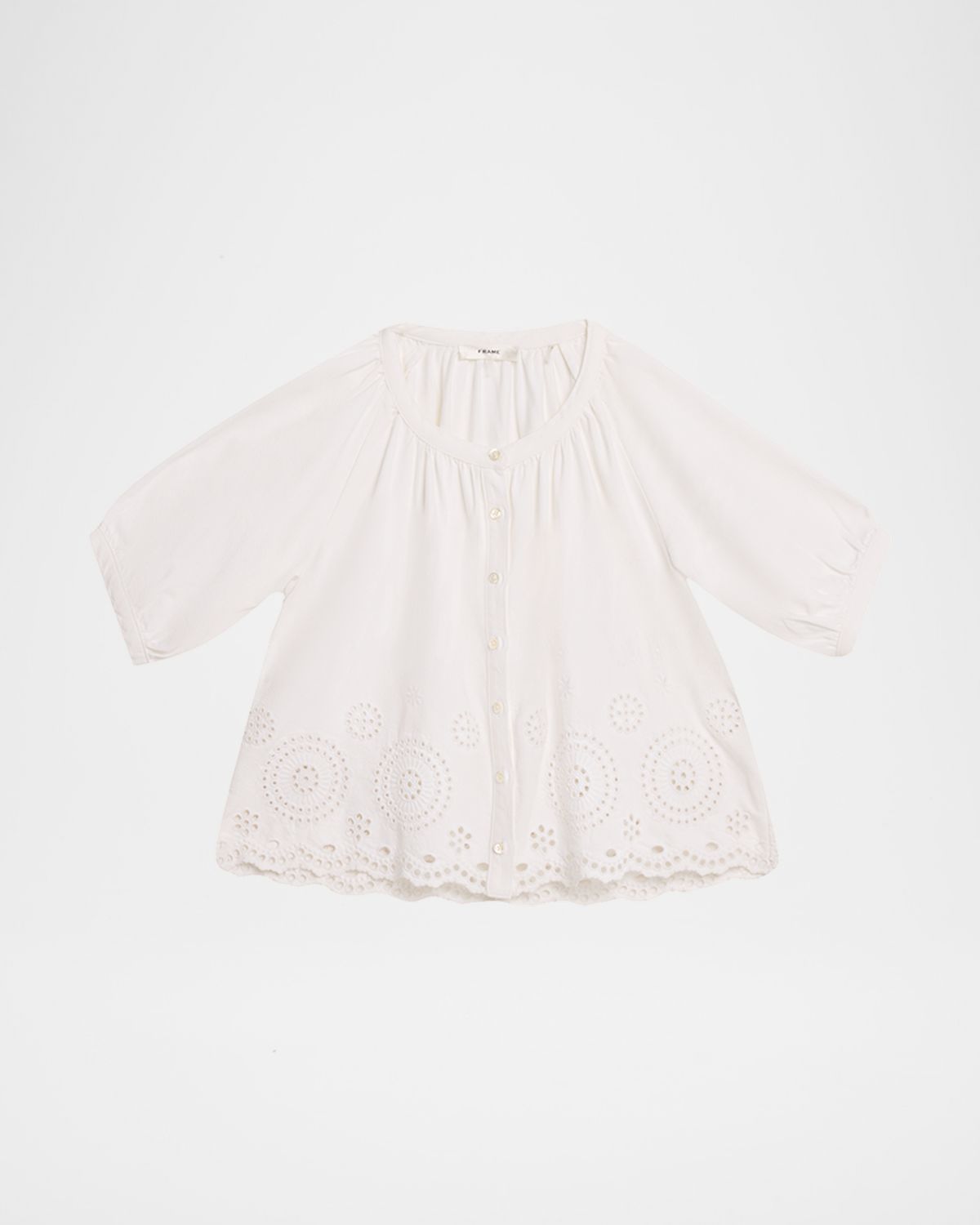 FRAME The Eyelet Resort Blouse