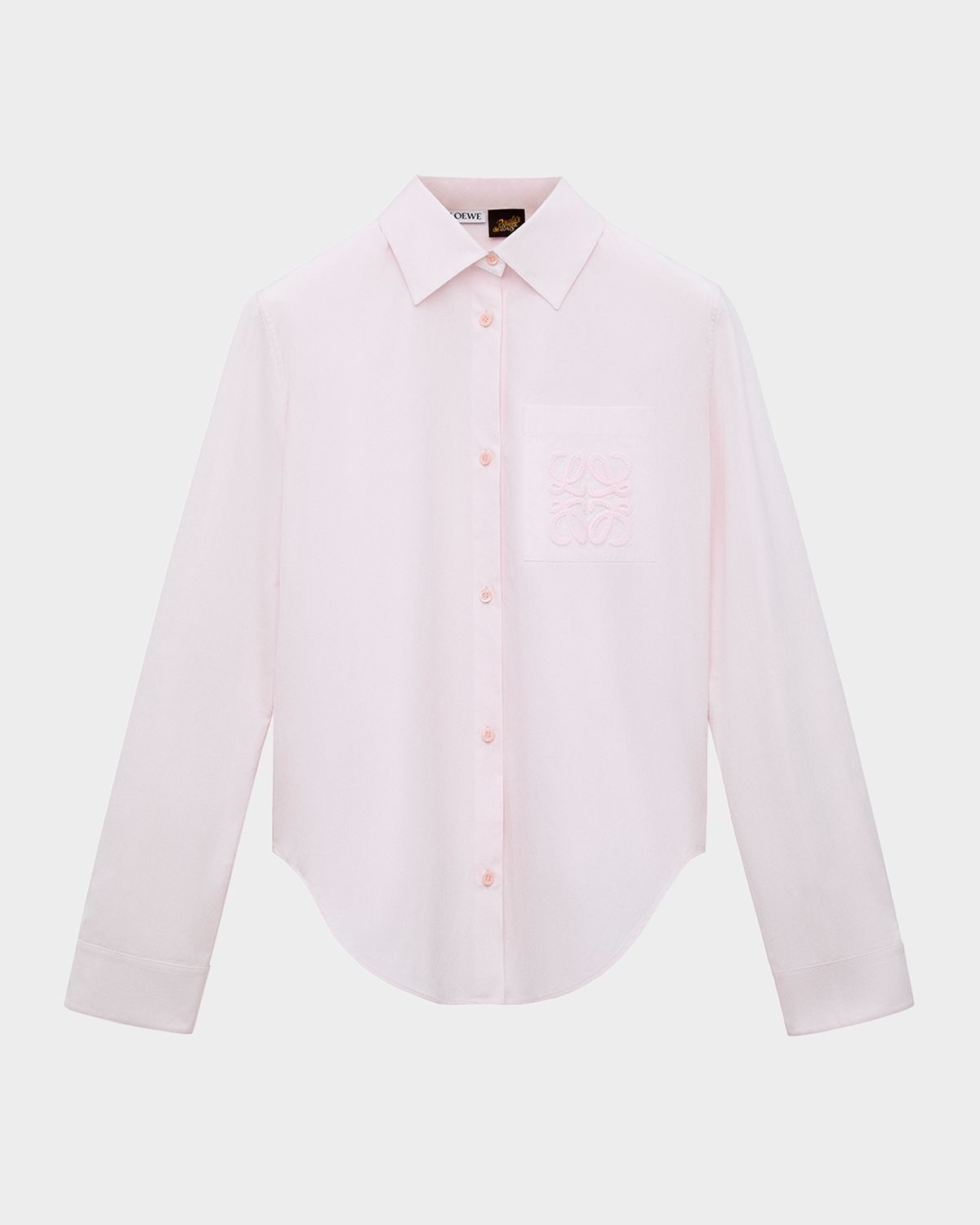 Loewe x Paula 's Ibiza Anagram-Pocket Button-Down Shirt