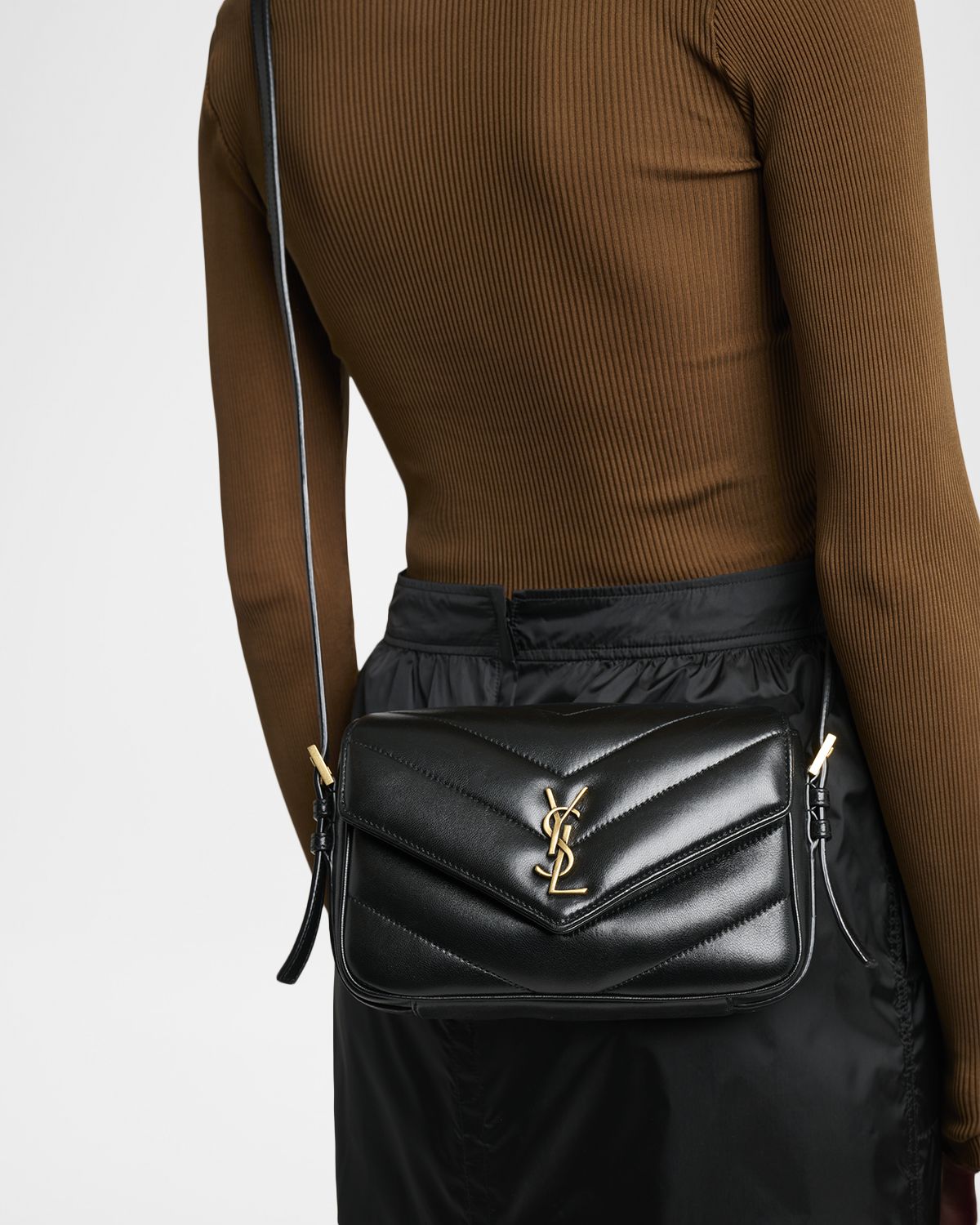 Saint Laurent Toy Loulou YSL Quilted Leather Crossbody Bag